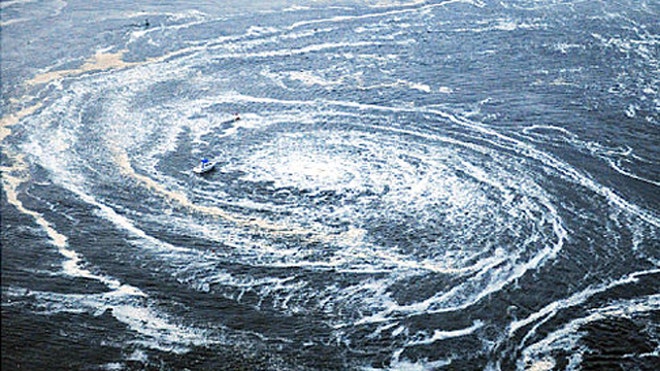 japan tsunami whirlpool